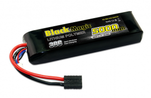 Black Magic Li-pol 11.1V 5000mAh, 30C, 3s1p, TRX Plug