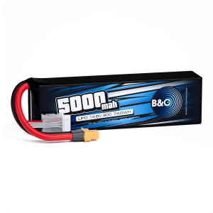Аккумулятор B&C LiPo 5000 mAh 14.8V (4s) 90C, XT60, Soft case