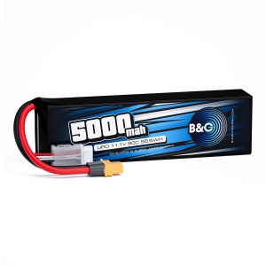 Аккумулятор LiPo B&C - 11.1v 5000мАч 90C (3S, Softcase, разъём XT60)