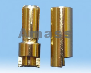 AMASS Разъемы силовые позолоченные 5.5mm (папа+мама)