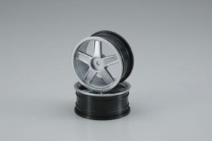 Kyosho Wheel(5-Spoke/Silver/24mm/2pcs)