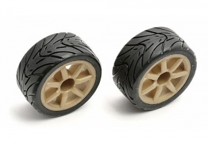Associated Колеса в сборе RC18R (2шт) gold