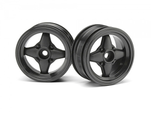 HPI Диски 1/10 мини - MX60 4 SPOKE GUNMETAL (вынос 0mm/ 2шт)