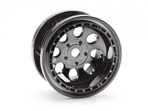 HPI Диски колесные трак 1/10 - ROCK 8 BEAD LOCK BLACK CHROME (55x36mm/2шт)