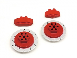 HPI Диски тормозные и суппорта E10 (Красные) 2компл