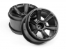 HPI Диски трак 1/10 - 6-SHOT MT (Черн/2шт)