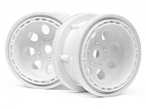 HPI Диски трак 1/10 - ROCK 8 BEAD LOCK WHITE (55x36mm/2шт)
