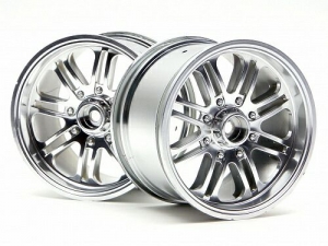 HPI Диски трак 1/8 - 8 SPOKE SATIN CHROME (83X56MM/ HEX14) 2шт