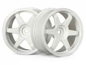 HPI Диски туринг 1/10 - TE37 26MM WHITE (вынос 3MM) 2шт