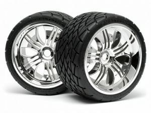 HPI Колеса трак 1/8 АСФАЛЬТ -PHALTLINE (140X70MM) / HEX17mm (2шт)
