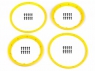 HPI Кольца крепления шин на диски 1/5 (YELLOW/ 2компл) усиленные