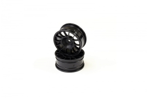 Kyosho Wheel(14-Spoke/Black/Offset4mm/24mm/2p)