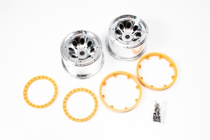 Kyosho Wheel(Silver Platige/Yellow/2pcs/MAD FOR