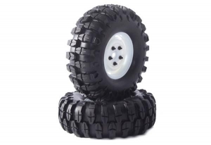 Fastrax Колеса в сборе для краулеров - Snake 1.9" (2шт) - White