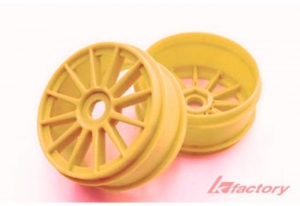 K Factory Диски Б8 - Special "No-Slots" (12-Spoke/ 17mm/ Yellow/ 2шт)