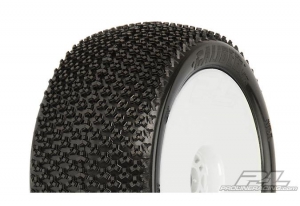 Proline Колеса в сборе трак 1/8 - Caliber VTR 4.0" M2 (Medium) желтый диск без выноса (2шт)