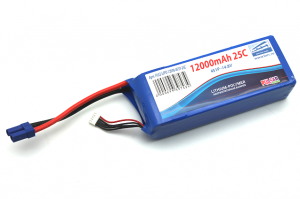 Pulsar Li-pol 14.8V 12000mAh, 25C, 4s1p, EC5