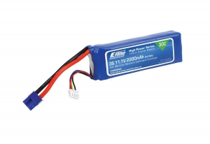 E-Flite Аккумулятор LiPo - 2200мАч 3S 11.1В 30C, 13AWG EC3