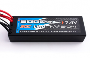 nVision Li-pol 7.4V 8000mAh, 90C, 2s1p, Deans T-Plug