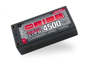 Team Orion Аккумулятор Carbon Pro LiPo 7,4В(2s) 4500mAh 100C Hard Case 5 mm Tubes