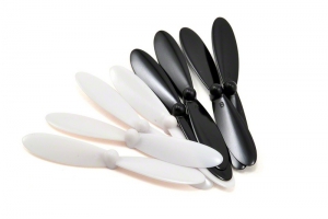 Traxxas Rotor blade set, white (4), black (4)