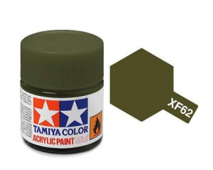 Tamiya Краска для склеиваемых моделей (акрил) XF-62 Olive Drab