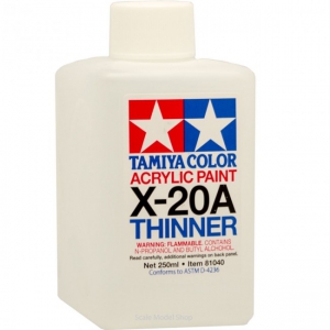 Tamiya Растворитель для краски (акрил) X-20A Thinner (250ml)