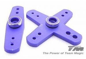Team Magic Качалки сервопривода усиленные - "Futaba" 25T (2шт) BLUE