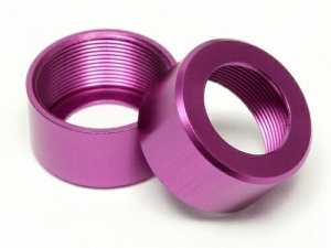 HPI Гайки крышек амортизаторов (PURPLE/2шт)