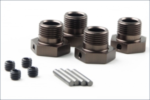 Kyosho Wheel Hub (Gunmetal/4pcs)