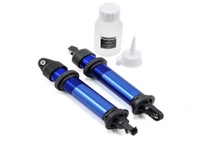 Traxxas Амортизаторы X-MAXX GTX, aluminum, blue-anodized (fully assembled w/o springs) (2)