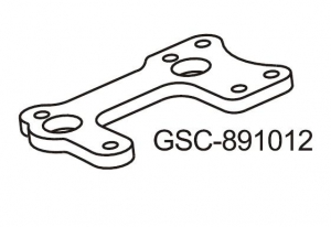 GS Racing Carbon Fiber Center Diff Support Plate