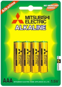 Батарейка MITSUBISHI AAA LR03G Alkaline (4 шт)