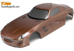 Team Magic Кузов 1/10 с обвесом - S15 (190mm) окрашен / коричневый/ с отражателями