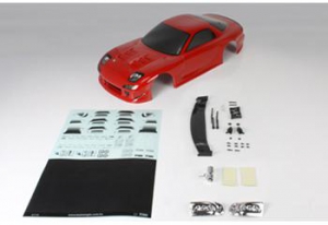 Team Magic Кузов туринг/дрифт 1/10 с аксессуарами - E4D RX7 (красный) окрашен
