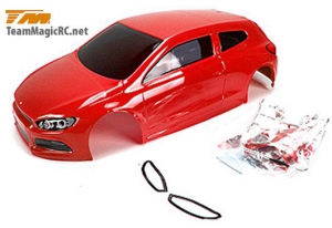 Team Magic Кузов туринг/дрифт 1/10 с аксессуарами (195mm SRC Red) окрашен / с отражателями