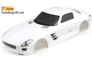Team Magic Кузов туринг/дрифт 1/10 с аксессуарами (SLS 190mm, White) окрашен/ с отражателями