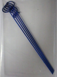 Fastrax Клипсы кузовные для 1/10 длинные METALLIC BLUE (4шт)