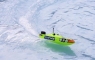 Радиоуправляемый катер ProBoat Miss GEICO 17" Power Boat Racer Deep-V RTR (жёлтый)