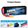 Аккумулятор Li-po B&C 10000 MAH 14.8V (4s) 90C, XT90S, Soft case