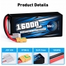 Аккумулятор B&C Lipo 16000 MAH 23.1V (6sHV) 120C, XT90S, Soft case