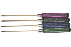 Anderson SCREW DIRVER (BALL TYPE) STICK WITH TITANIUM PLATING SIZE:1.5/2.0/3.0mm x 120L