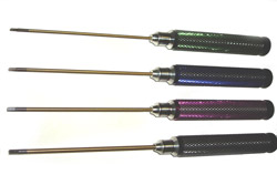 Anderson SCREW DRIVER (HEX TYPE) STICK WITHTITANIUM PLATINGSIZE:1.5/2.0/3.0mm x 120L