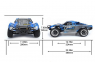 Модель шорт-корс трака Remo Hobby 9EMU Racing 4WD (синяя)