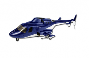 Align Фюзеляж копийный 500D AirWolf, синий, T-Rex 500