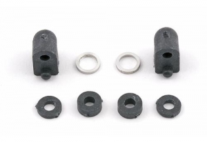 Associated FT Low Profile Servo Mounts and spacers, carbon