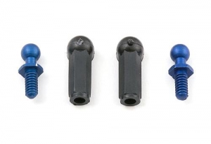 Associated Наконечники шаровые FT, blue aluminum (2шт)