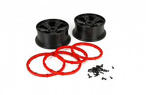 Losi Диски колесные, черные (2шт), DB XL