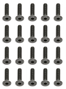 Associated Винт потайной M3x12мм FHCS (20шт)