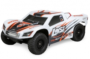 Модель шорт-корс трака Losi TENACITY 4WD Brushless (AVC) (белый/оранжевый)
